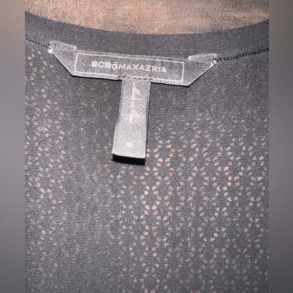 BCBG MaxAzria Medium Black Cardigan Sweater EUC - Picture 4 of 11